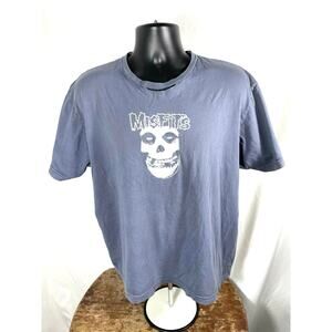 Misfits Skull Tee Chaser Brand XL Distressed Gray